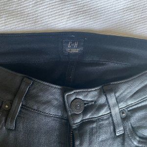 Citizens of Humanity Black Leatherette Jeans